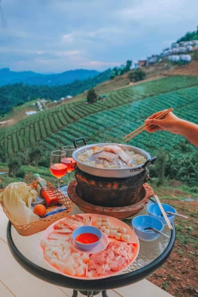 ภูวินคาเฟ่ โฮมสเตย์ Phuwin Cafe Homestay Mon Jam Zewnętrze zdjęcie